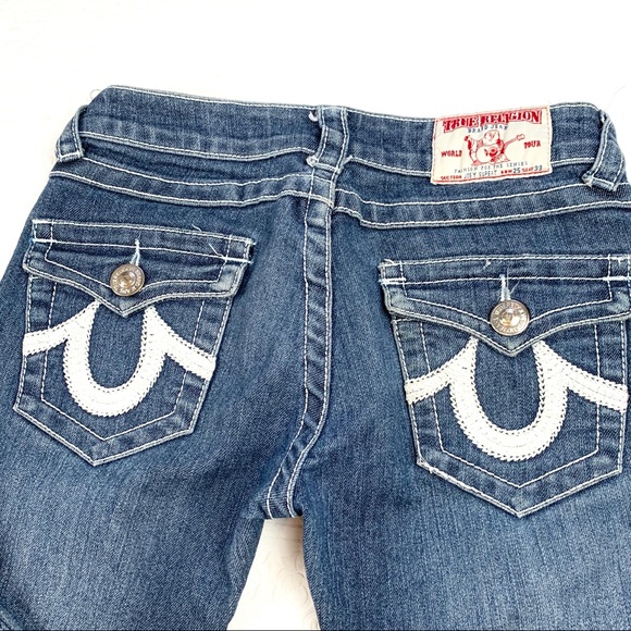 True Religion Medium Was Straight Leg Jeans SZ 25 - Picture 7 of 8